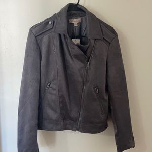 NWT Philosophy grey motorcycle jacket